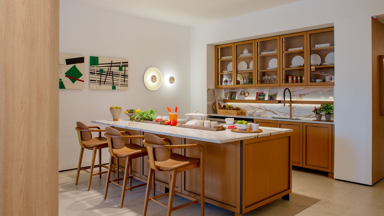 Dekton®️ Awake aplicado na “Casa que Abraça”, na CASACOR SP (Foto: Marcelo Luiz Magnani)