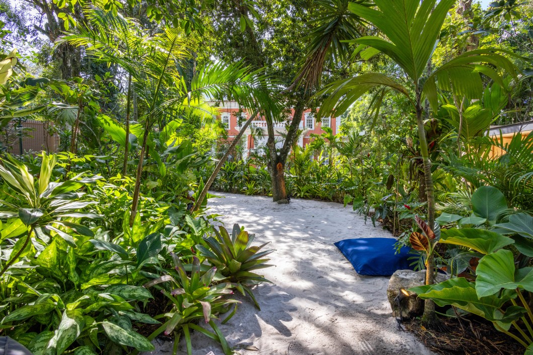 Geralda Januário e Paulo César Januário - Jardim Floresta Tropical. Um espaço para ser sentido, onde é possível recuperar a reconexão com a natureza - perdida na correria diária dos centros urbanos -, ouvindo os sons das águas e dos bichos; sentindo o cheiro da terra e das plantas; vendo a beleza e exuberância de uma pequena floresta. Criado por Geralda e Paulo César Januário, esse jardim serve tanto à contemplação quanto à exposição e funciona como uma galeria viva apresentando plantas naturais como obras magníficas e complexas. E exibe também as fotos da série “Reflexos” em que João Pedro Januário retrata as formas e cores de um jardim. Geralda Januário e Paulo César Januário - Jardim Floresta Tropical. Um espaço para ser sentido, onde é possível recuperar a reconexão com a natureza - perdida na correria diária dos centros urbanos -, ouvindo os sons das águas e dos bichos; sentindo o cheiro da terra e das plantas; vendo a beleza e exuberância de uma pequena floresta. Criado por Geralda e Paulo César Januário, esse jardim serve tanto à contemplação quanto à exposição e funciona como uma galeria viva apresentando plantas naturais como obras magníficas e complexas. E exibe também as fotos da série “Reflexos” em que João Pedro Januário retrata as formas e cores de um jardim.