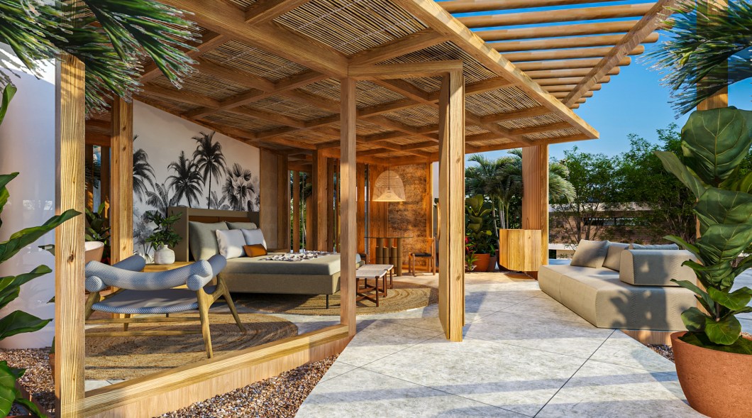Brenda Rolim - Corpo e Morada do Sol. A CASACOR Ceará celebra seus 25 anos com uma parceria inédita no Iguatemi Bosque, trazendo um ambiente para o shopping que celebra a cultura local e a economia regional. A edificação modular e inteligente - desenvolvida a partir da parceria com a empresa Atraente Móveis (e montada em apenas três dias) - reflete a vida moderna em cinco áreas essenciais: repouso, cuidados, nutrição, contemplação e produção. Com um layout fluido que permite a passagem de luz e brisa, o espaço oferece soluções estéticas e funcionais inspiradoras. Materiais naturais contrastam com elementos industriais, criando uma sensação acolhedora. Brenda Rolim - Corpo e Morada do Sol. A CASACOR Ceará celebra seus 25 anos com uma parceria inédita no Iguatemi Bosque, trazendo um ambiente para o shopping que celebra a cultura local e a economia regional. A edificação modular e inteligente - desenvolvida a partir da parceria com a empresa Atraente Móveis (e montada em apenas três dias) - reflete a vida moderna em cinco áreas essenciais: repouso, cuidados, nutrição, contemplação e produção. Com um layout fluido que permite a passagem de luz e brisa, o espaço oferece soluções estéticas e funcionais inspiradoras. Materiais naturais contrastam com elementos industriais, criando uma sensação acolhedora.