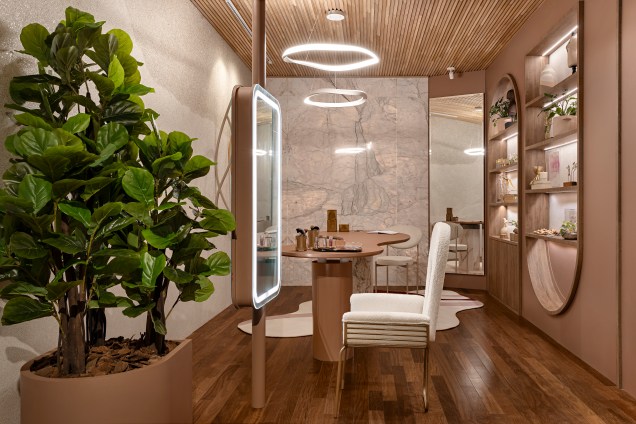 Lorena D'Arc e Rafaela Reis - Sala de Maquiagem. Projeto da CASACOR Espírito Santo 2023. Lorena D'Arc e Rafaela Reis - Sala de Maquiagem. Projeto da CASACOR Espírito Santo 2023.