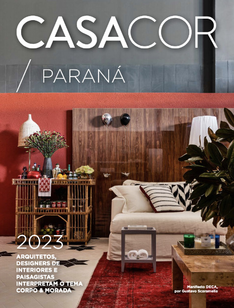 Capa do anuário da CASACOR Paraná 2023. Capa do anuário da CASACOR Paraná 2023.