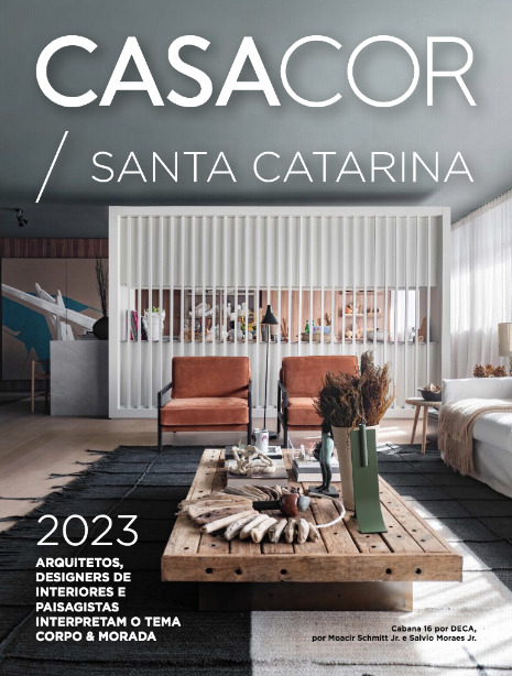 Capa do anuário da CASACOR Santa Catarina | Balneário Camboriú 2023.