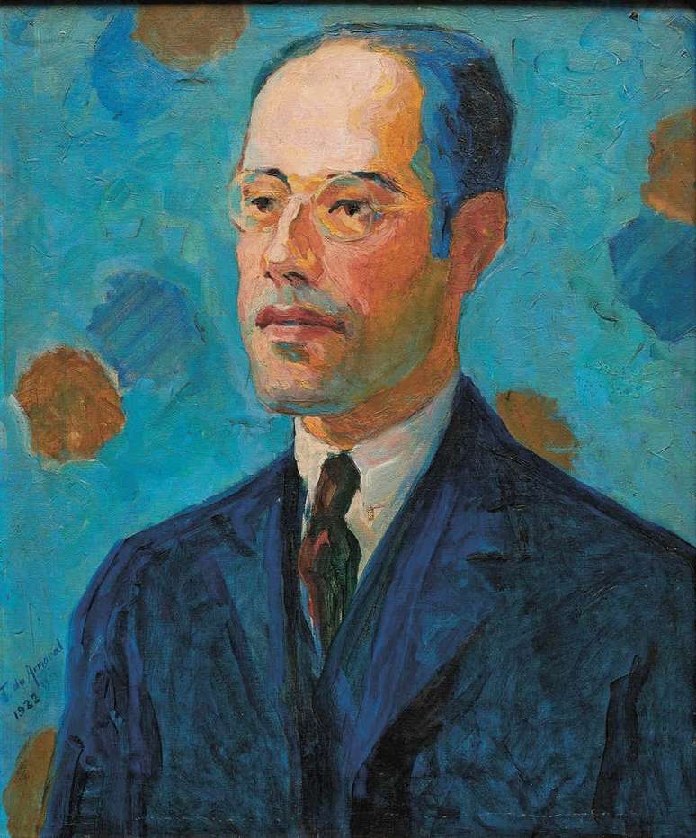 Mário por Tarsila do Amaral, em 1922 Mário por Tarsila do Amaral, em 1922
