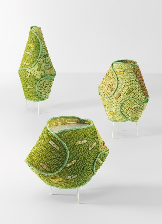 Móveis e luminárias da linha Hana-arashi feitas em tecido Maris, exclusivo da marca Paola Lenti, feito 100% de <span>poliolefina, e que é reciclável e a prova d'água.</span> Móveis e luminárias da linha Hana-arashi feitas em tecido Maris, exclusivo da marca Paola Lenti, feito 100% de <span>poliolefina, e que é reciclável e a prova d'água.</span>