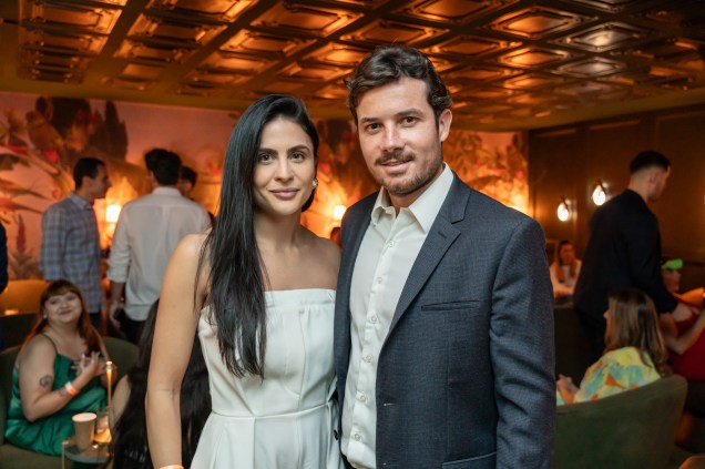 Karol Dion e André Secchin. Karol Dion e André Secchin.