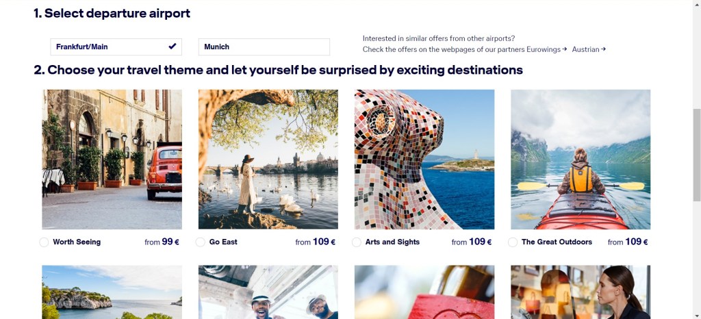 Lufthansa surprise Viagens