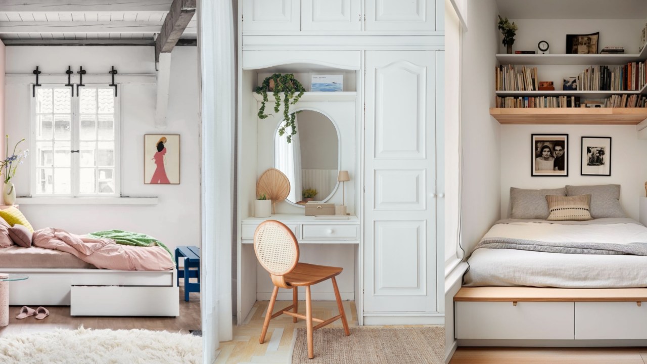 Veja uma seleção de ideias para organizar e decorar quartos pequenos